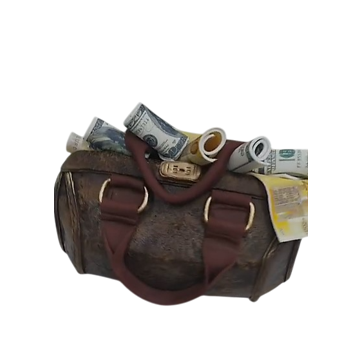 Торт заказной Саквояж с деньгами