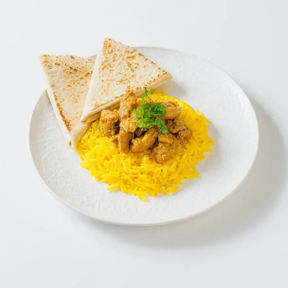 Курица карри с рисом